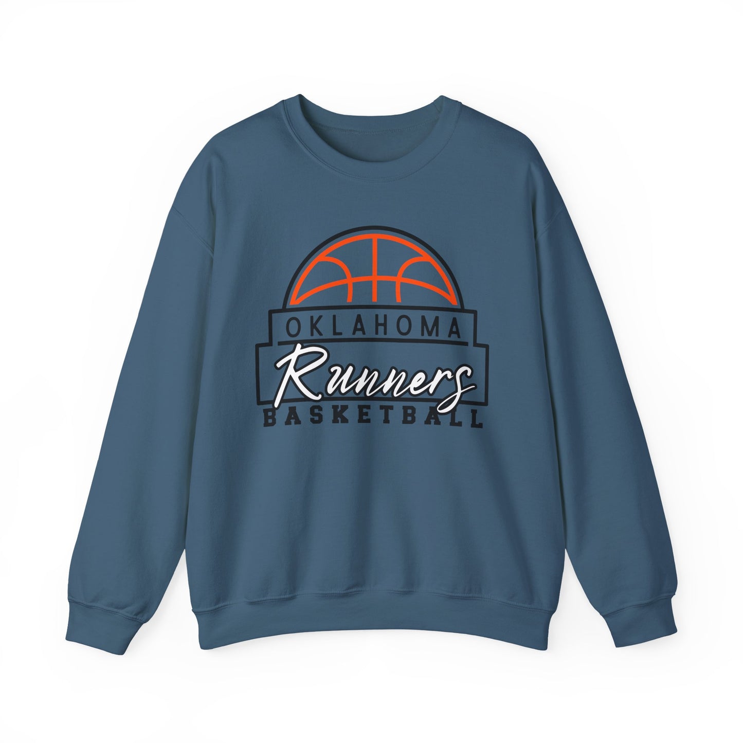 Basketball Crewneck Sweatshirt - Oklahoma Runners Design