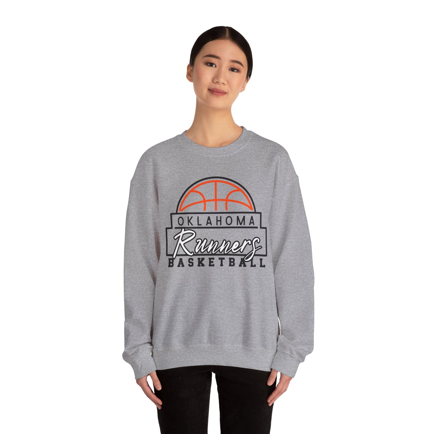 Basketball Crewneck Sweatshirt - Oklahoma Runners Design