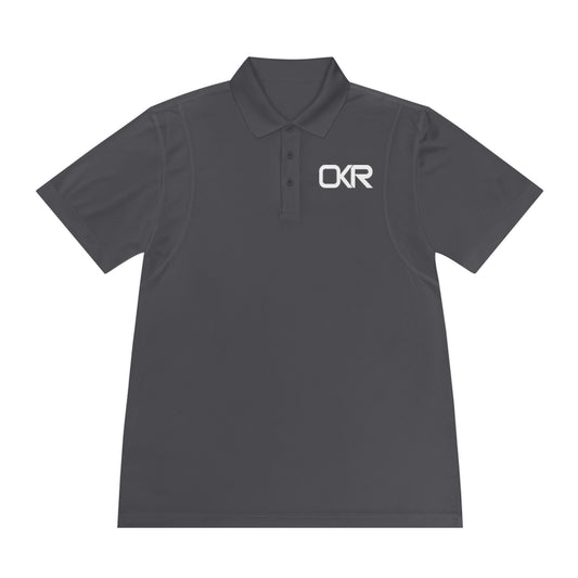 Men's Sport Polo Shirt - OKR Logo, Lightweight Athletic Wear for Active Lifestyles