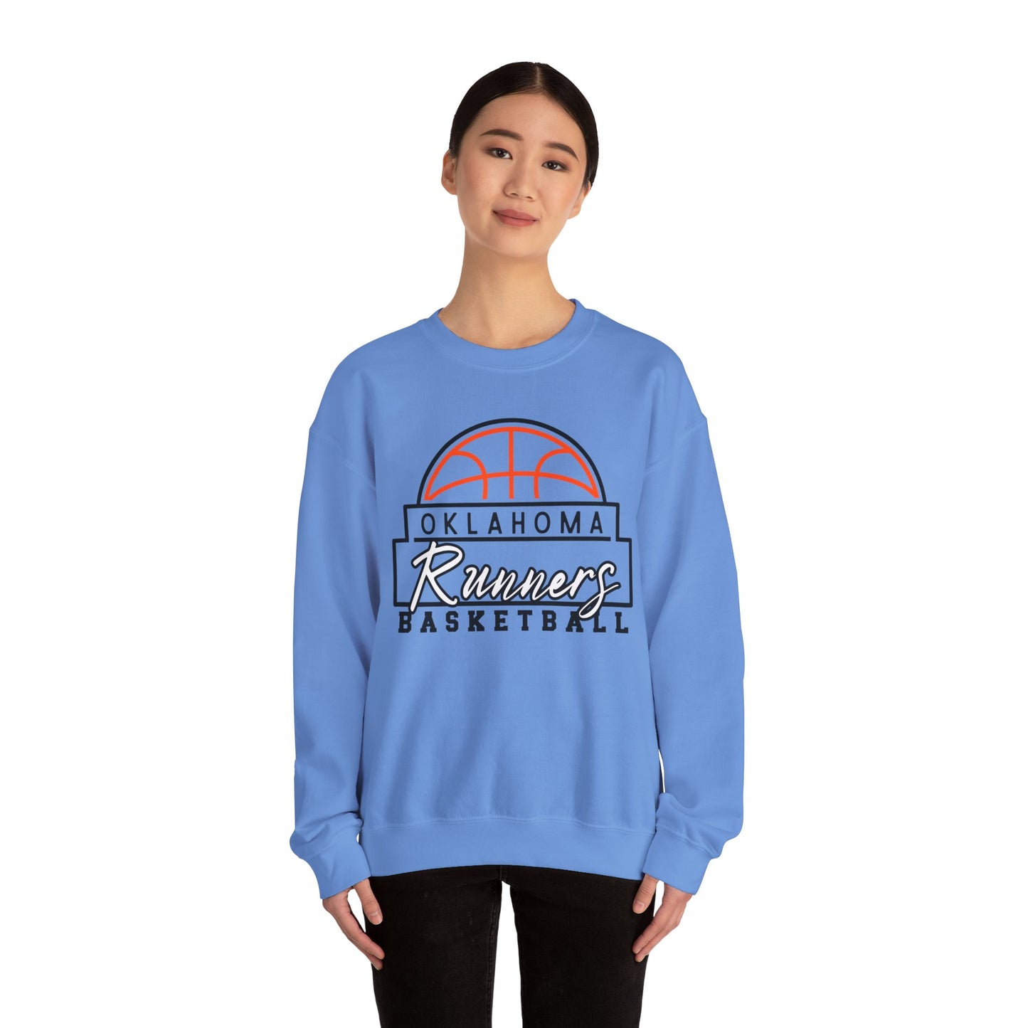 Basketball Crewneck Sweatshirt - Oklahoma Runners Design