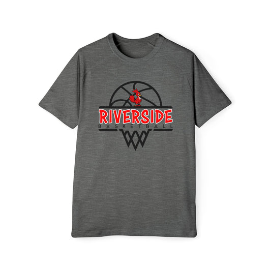 Riverside Basketball Men's Raglan T-Shirt | Sports Tee, Gift for Basketball Fans, Casual Wear, Team Apparel, Comfortable Fit