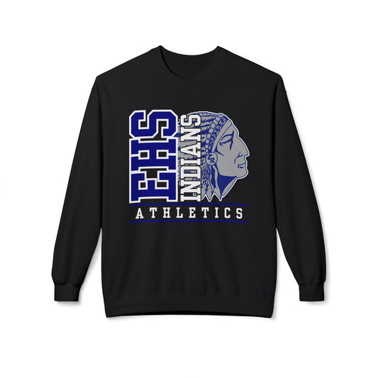 EHS Indians Athletics Crewneck Sweatshirt, Sports Apparel, Fan Gear, School Spirit, Comfortable Sweatshirt, Gifts for Athletes