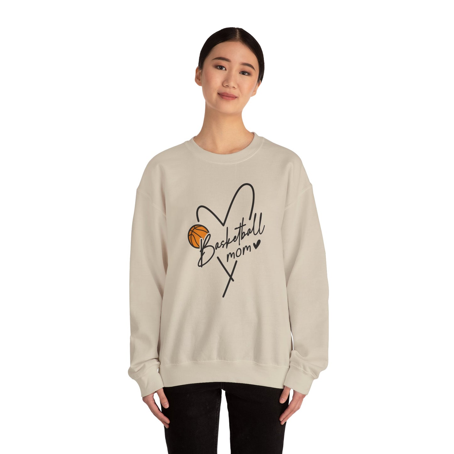 Basketball Mom Crewneck Sweatshirt | Unisex Heavy Blend