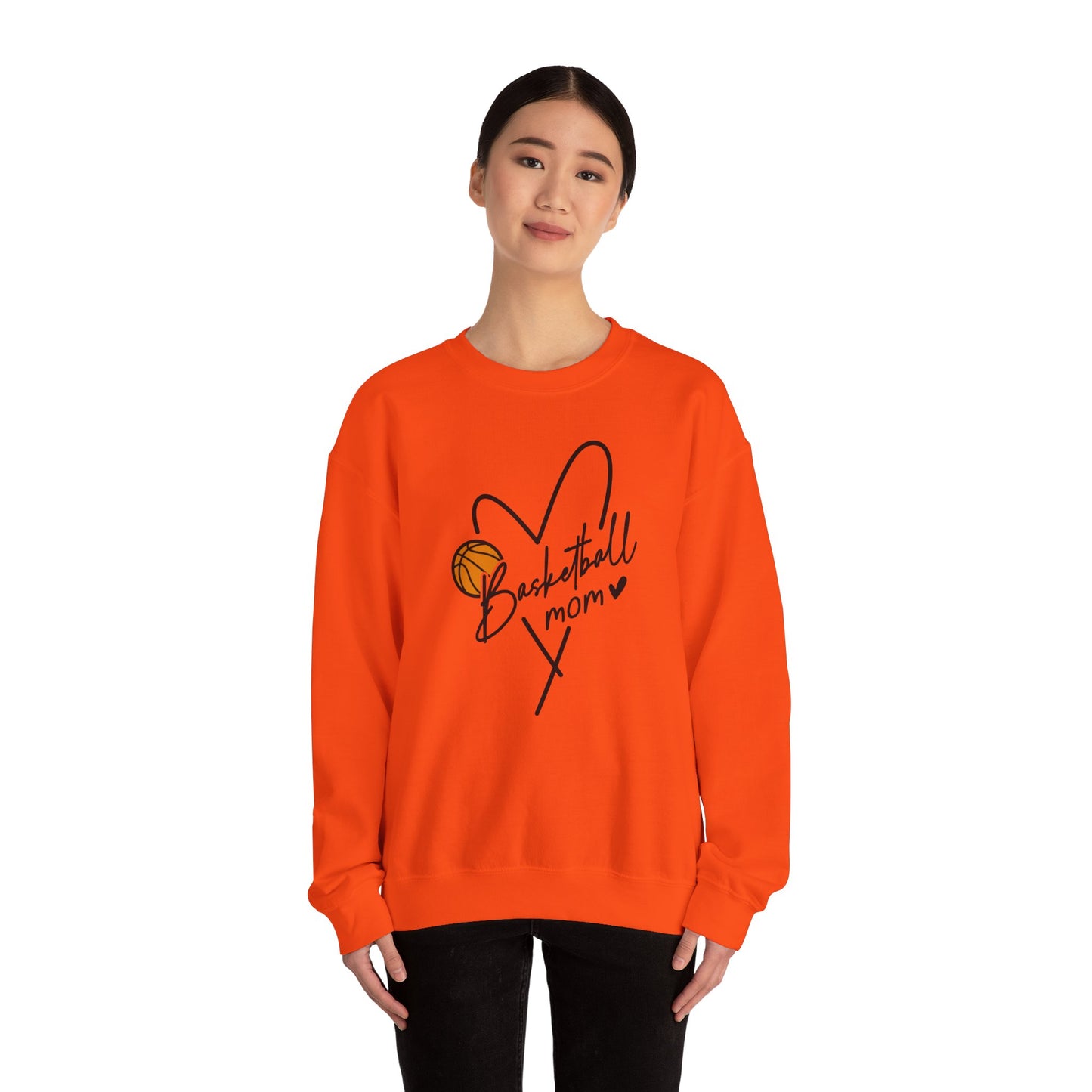 Basketball Mom Crewneck Sweatshirt | Unisex Heavy Blend