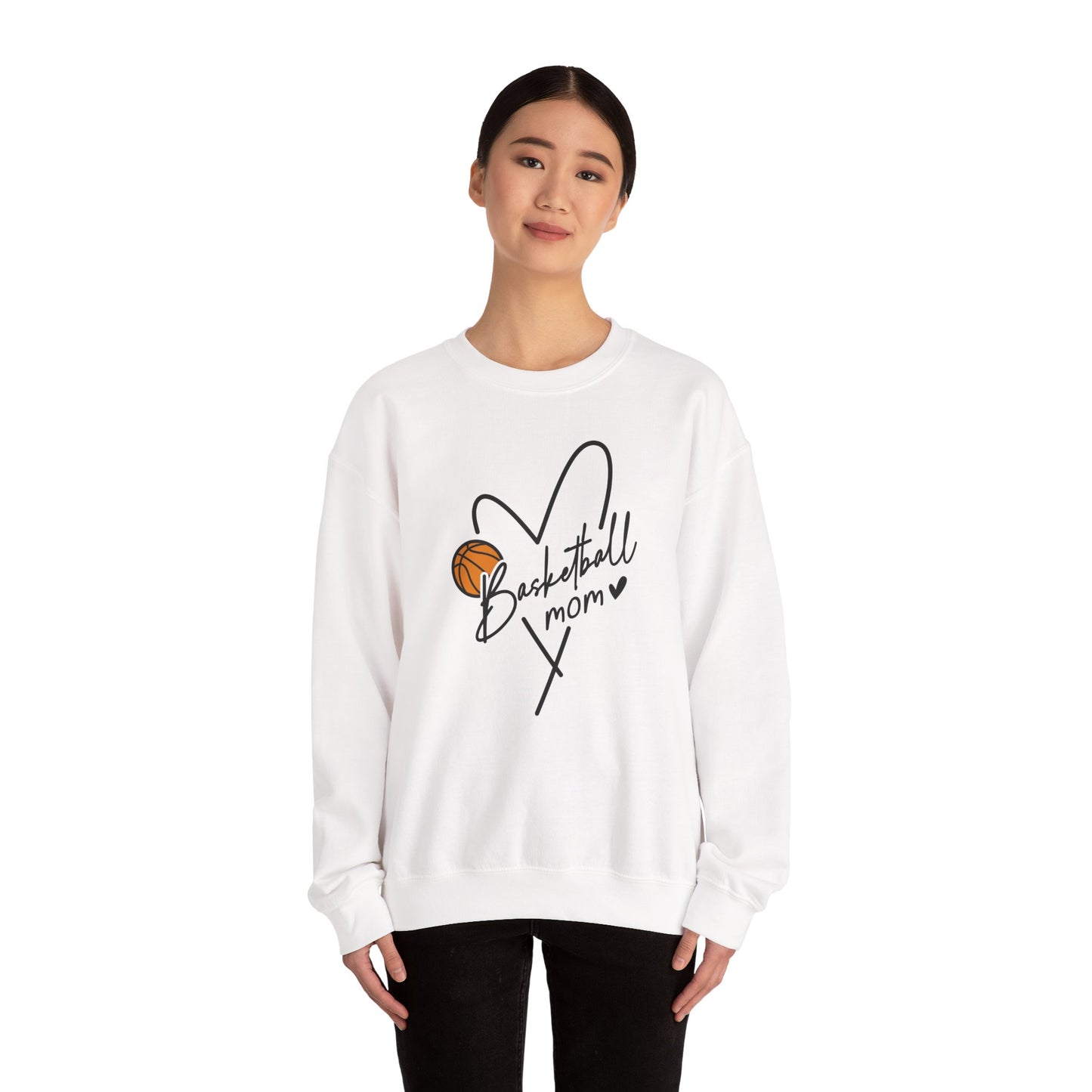 Basketball Mom Crewneck Sweatshirt | Unisex Heavy Blend