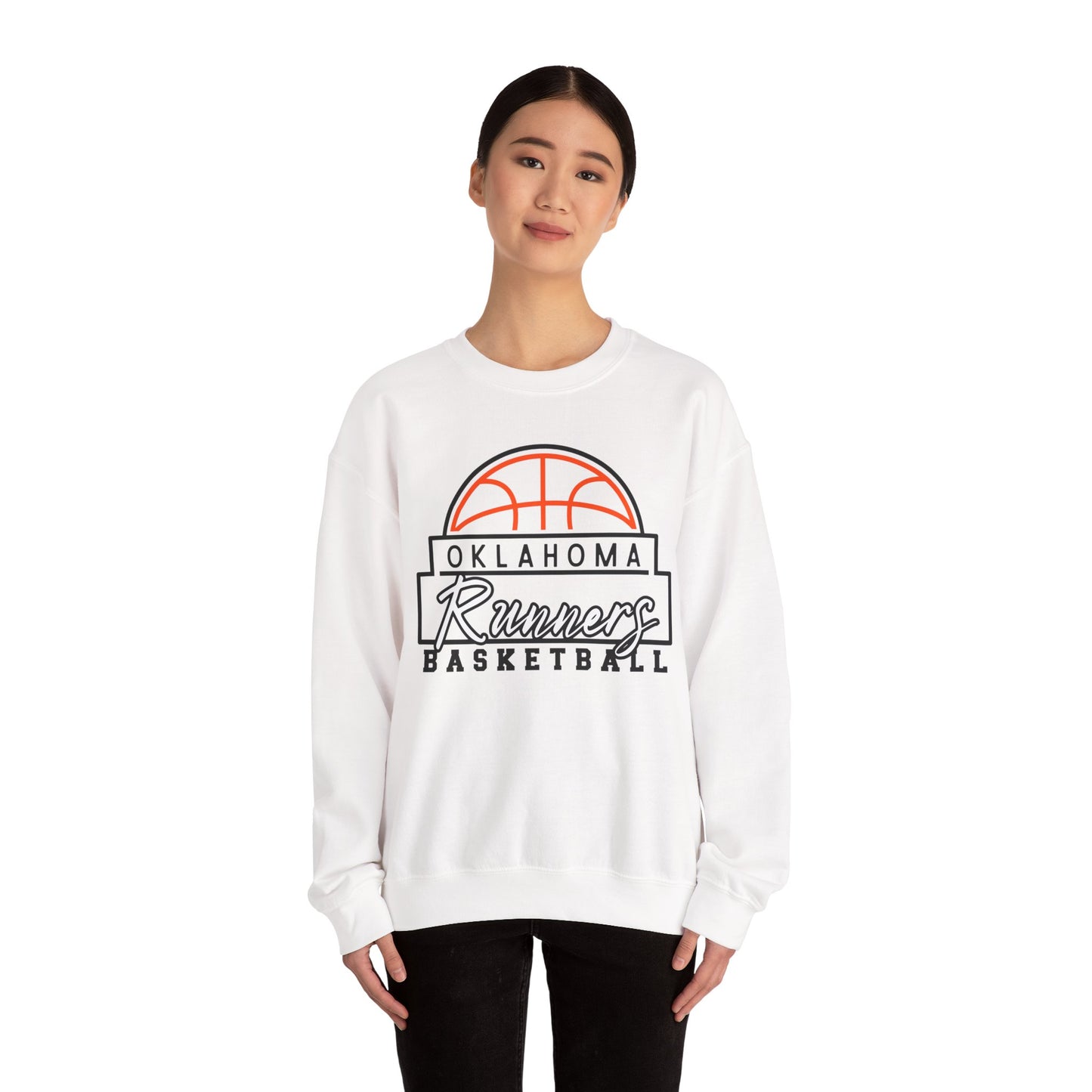Basketball Crewneck Sweatshirt - Oklahoma Runners Design