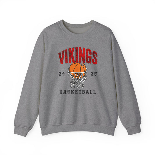 Vikings Basketball 24-25 RETRO Unisex Heavy Blend™ Crewneck Sweatshirt