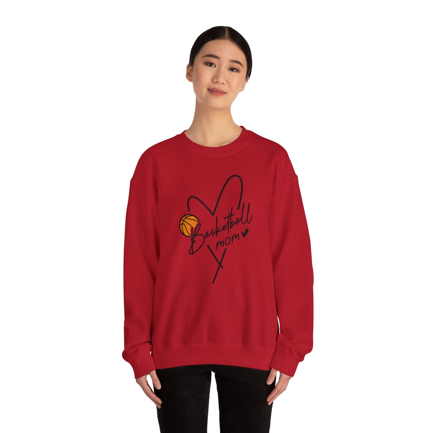 Basketball Mom Crewneck Sweatshirt | Unisex Heavy Blend