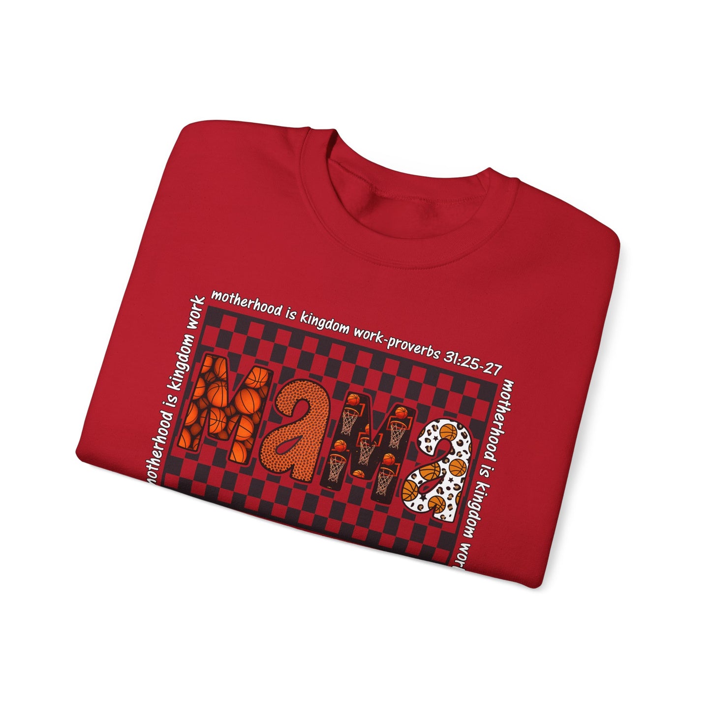 Stylish Basketball Mama Crewneck Sweatshirt